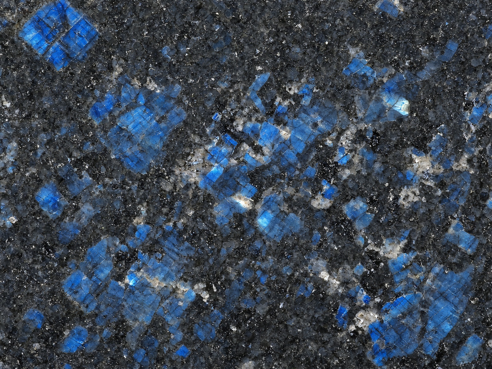 Blue Pearl granite — Iridescent blue-gray
