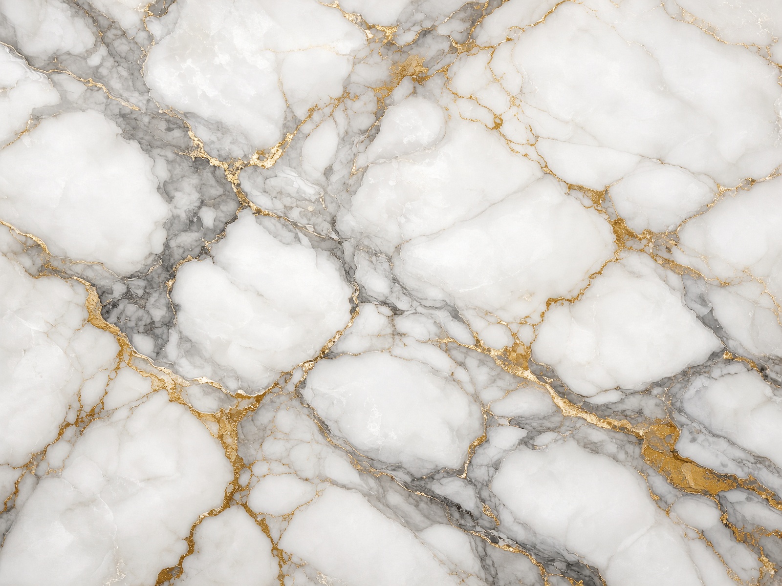 Eternal Calacatta Gold quartz — White with gold and gray